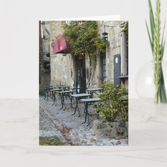 Slow Day at the Cafe Card (Front)