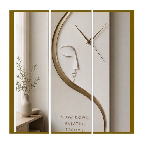 Slow down  Breath Become Triptych