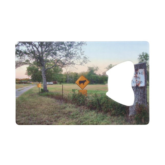 Slow Down Credit Card Bottle Opener (Front (Horizontal))