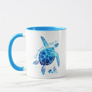 Slow Down & Enjoy Life turtle for Turtles Lovers Mug