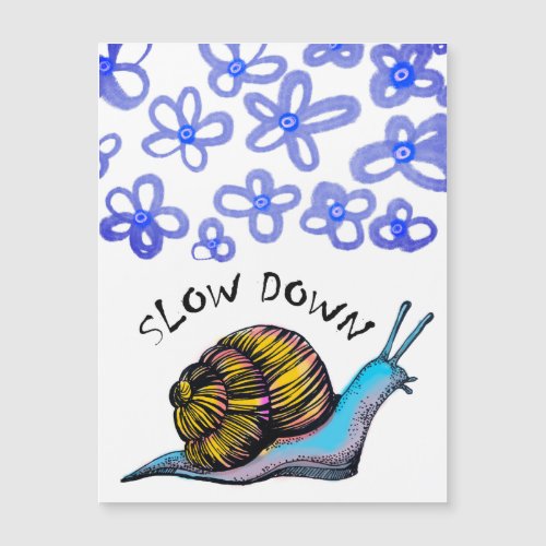 Slow down postcard