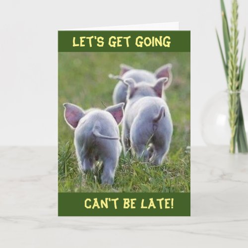 SLOW DOWNWHATS THE HURRY COOL BIRTHDAY CAR CARD