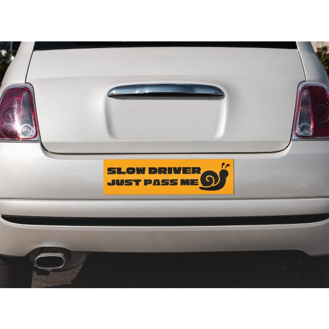 Slow Driver Just Pass Me Car Sticker (Creator Uploaded)