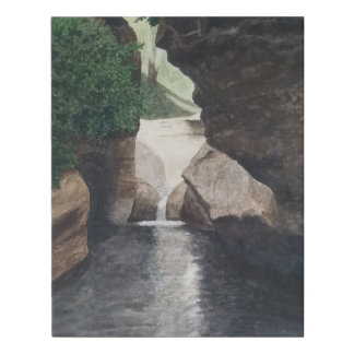 Slow Fall Faux Canvas Print