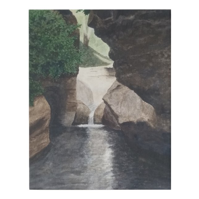 Slow Fall Faux Canvas Print (Front)