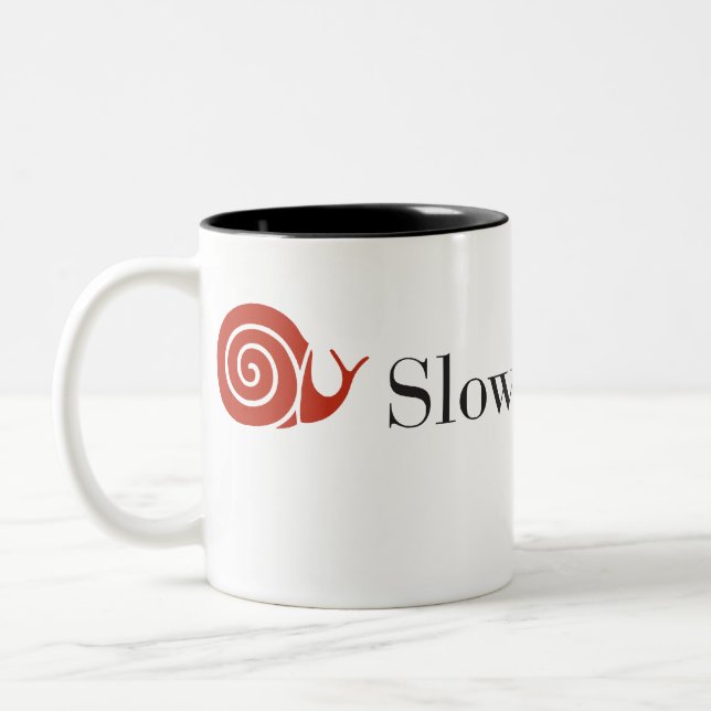 Slow Food NYC two-tone coffee mug (Left)
