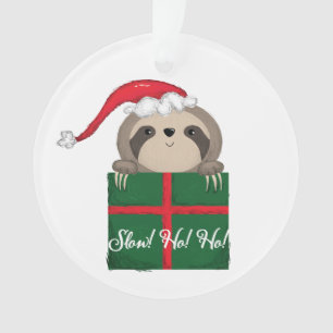 Slow! Ho! Ho! Sloth Ornament