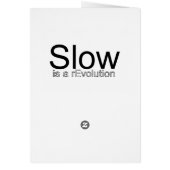 Slow Is a reEvolution Manifesto Card (Back)