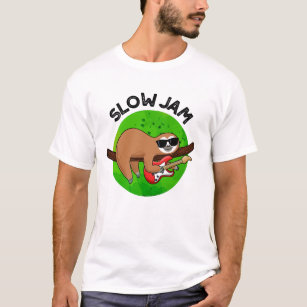 Slow Jam Funny Music Animal Pun T-Shirt