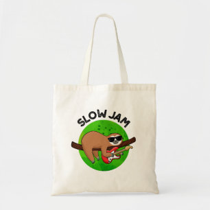 Slow Jam Funny Music Animal Pun  Tote Bag