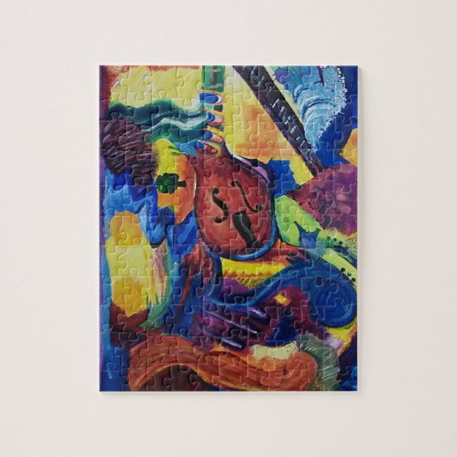 Slow Jazz Abstract Art Puzzle (Vertical)
