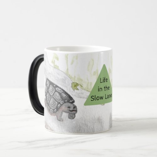 Slow Lane Watercolor Wildlife Nature Forest Turtle Magic Mug
