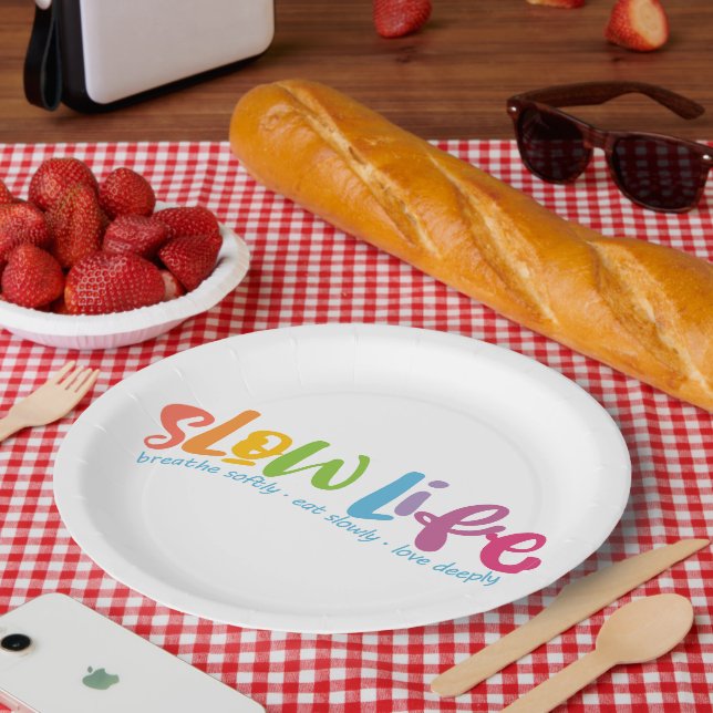 Slow Life Paper Plates (Picnic)