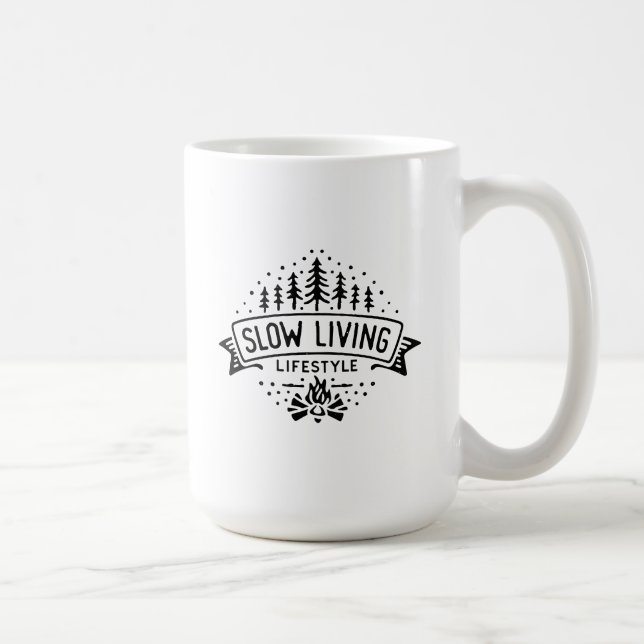 Slow Living Lifestyle Coffee Mug (Right)