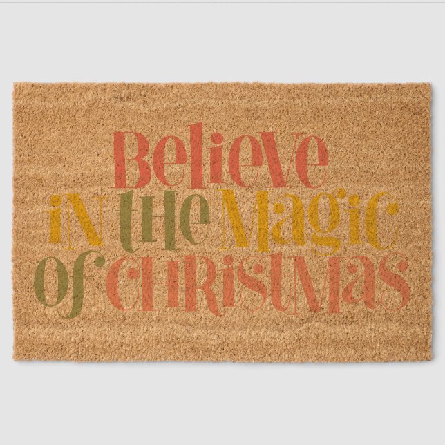 Slow Living Lifestyle Design Fiber Doormat (Front)