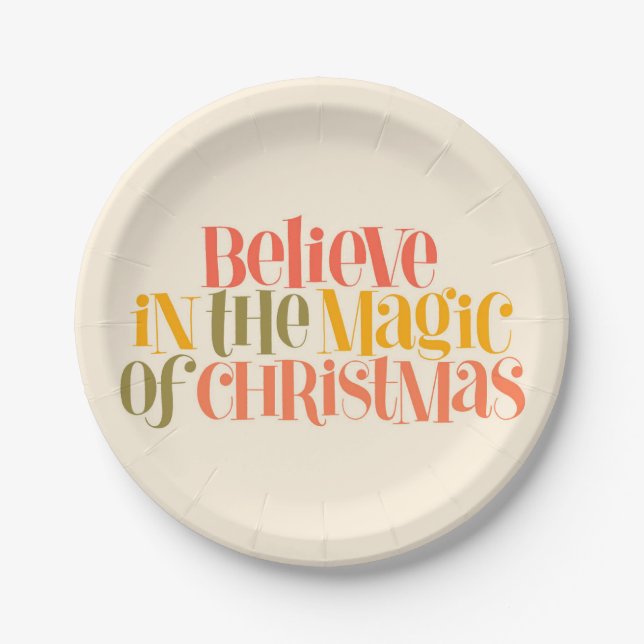 Slow Living Lifestyle Design Paper Plates (Front)