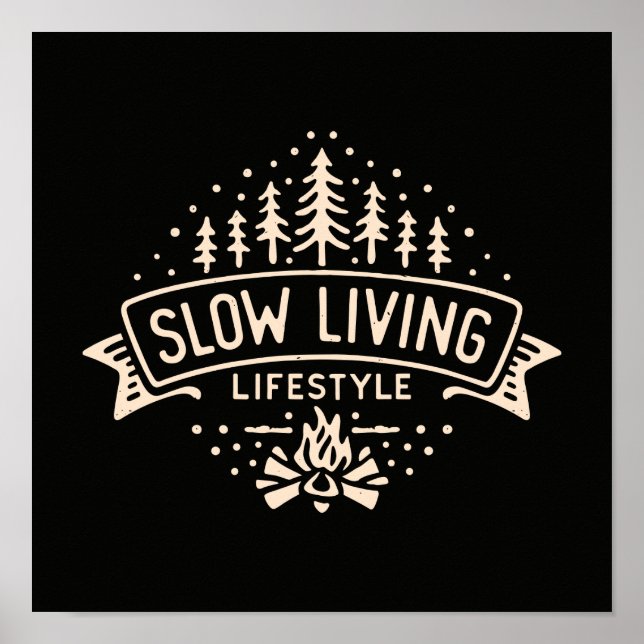 Slow Living Lifestyle Poster (Front)