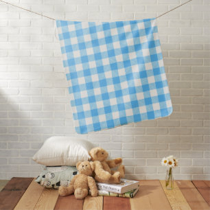 Slow-Living Summer Sky Check Baby Blanket