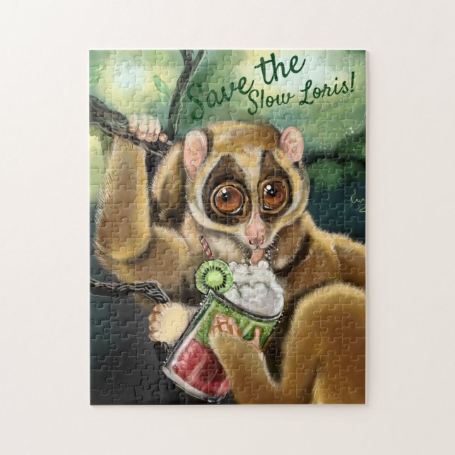 Slow Loris Smoothie Jigsaw Puzzle (Vertical)