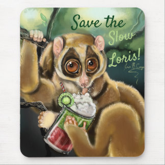 Slow Loris Smoothie Mouse Pad