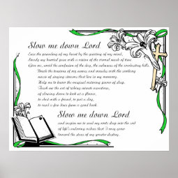 slow me down Lord Poster | Zazzle