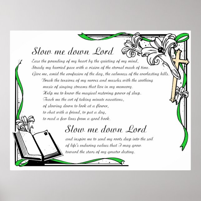 slow me down Lord Poster (Front)