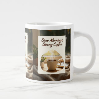 Slow Mornings Strong Coffee Cozy Morning Coffeemug Giant Coffee Mug