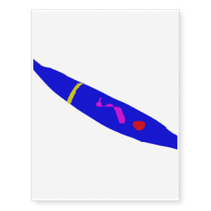 Slow Move Blue Chili Temporary Tattoos