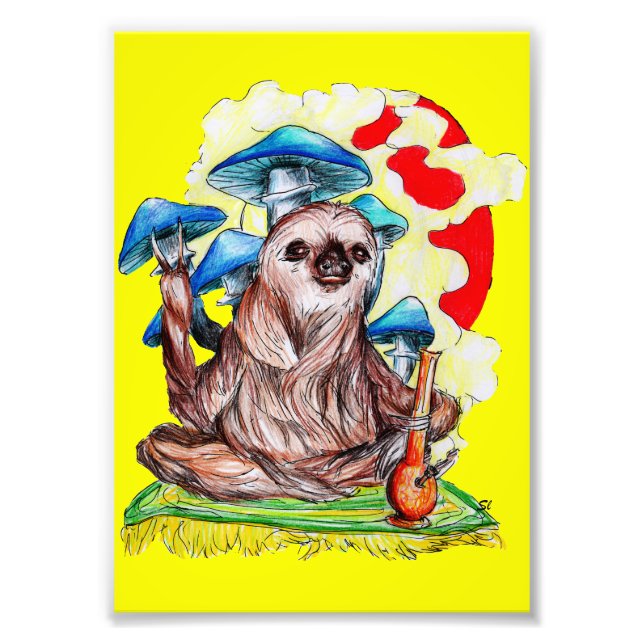 Slow Moves and Good Vibes Photo Print (Front)