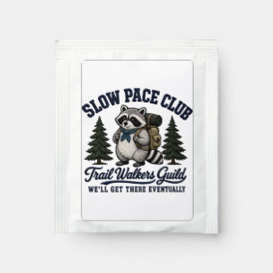 Slow Pace Club Raccoon Camping Design Tea Bag Drink Mix