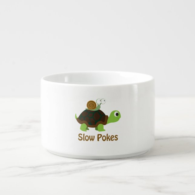 Slow Pokes - Cute Turtle and Snail Bowl (Center)