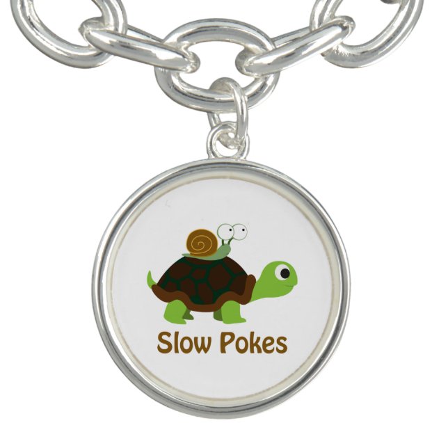 Slow Pokes - Cute Turtle and Snail Bracelet (Design)