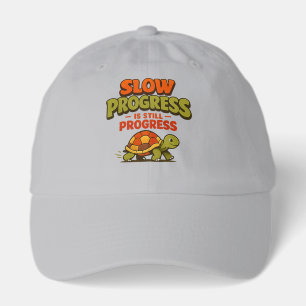 Slow Progress Is Still Progress Turtle Motivation Hat
