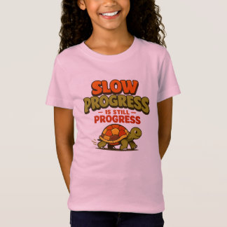 Slow Progress Is Still Progress Turtle Motivation T-Shirt