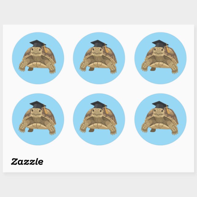 Slow Steady Grad Sticker - Tortoise Custom Vinyl (Sheet)