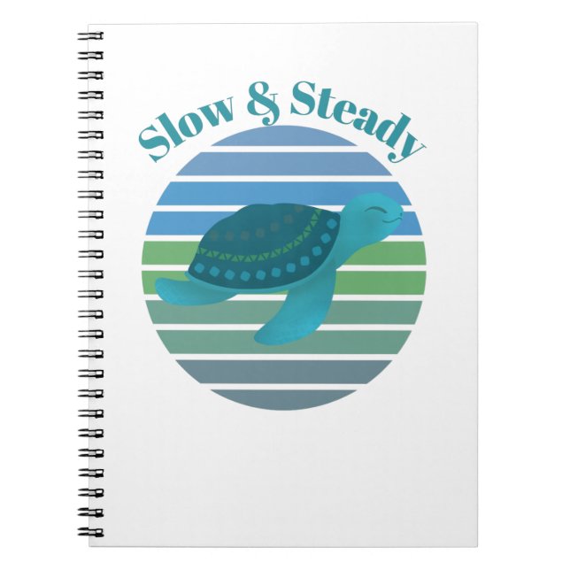 Slow & Steady Turtle Notebook (Front)