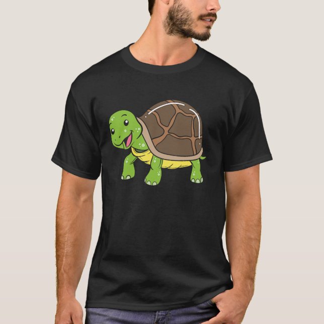 Slow Tortoise Turtle T-Shirt (Front)