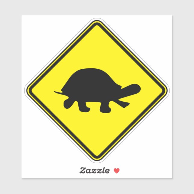 Slow Turtle Silhouette Clip Art Turtle Shell Warni Sticker (Sheet)