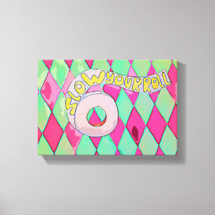 Slow Your Roll, Pop Art Bathroom Wall Art