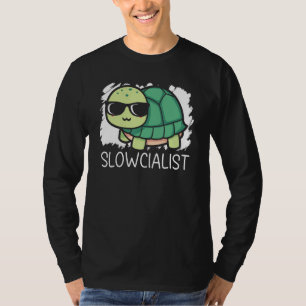 Slowcialist Turtle Tortoise Marine Biology T-Shirt