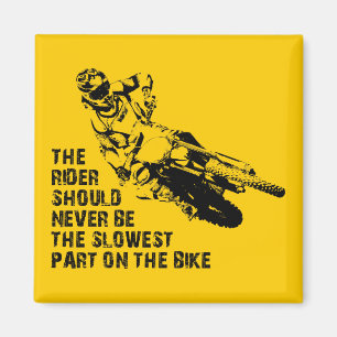 Slowest Part Dirt Bike Motocross Fridge Magnet