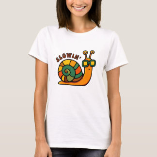 SLOWIN' Retro Snail | 70s Cartoon Vintage Women's T-Shirt