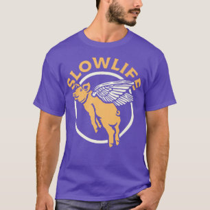 Slowlife Flying Pig Premium  T-Shirt