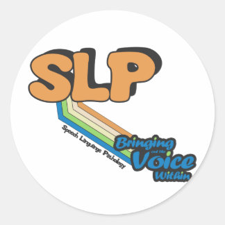 SLP Bringing Out the Voice Within Classic Round Sticker