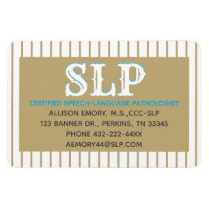 SLP Business Card magnet