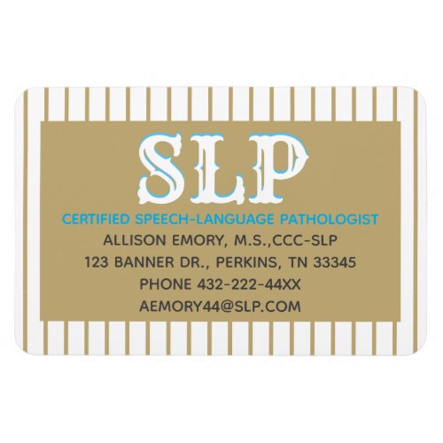 SLP Business Card magnet