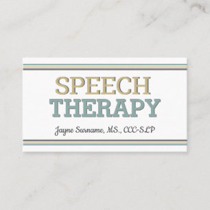 SLP cards! Speech Therapy Business Cards