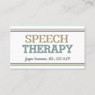 SLP cards! Speech Therapy Business Cards