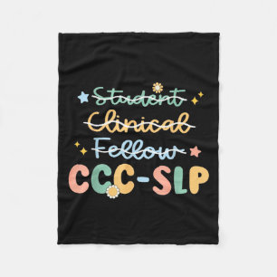Slp , Ccc Slp , Speech Pathologist Graduation , Ne Fleece Blanket