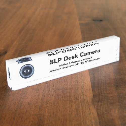 SLP Desk Camera Desk Name Plate